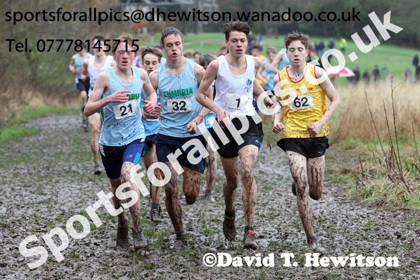 Intermediate boys Northern Inter Counties Schools Cross Country, Stockton. Photo: David T. Hewitson/Sports for All Pics